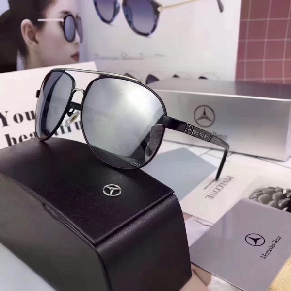 Men's Mercedes-Benz 2018 Fashion Polarized Sunglasses Shiny Grey