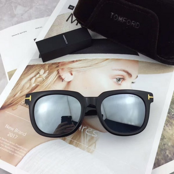 Mens Womens Tom Ford Sunglasses Square Black White