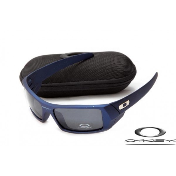 Oakley Gascan Sunglasses Blue Frame Gray Iridium Lens OAKLEY20156064