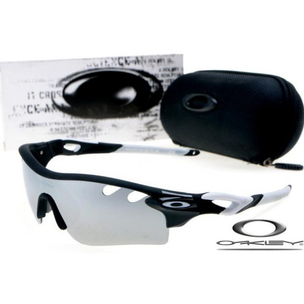 Oakley RadarLock Path Sunglasses Mens Jet Black Vented Silver Iridium Lens