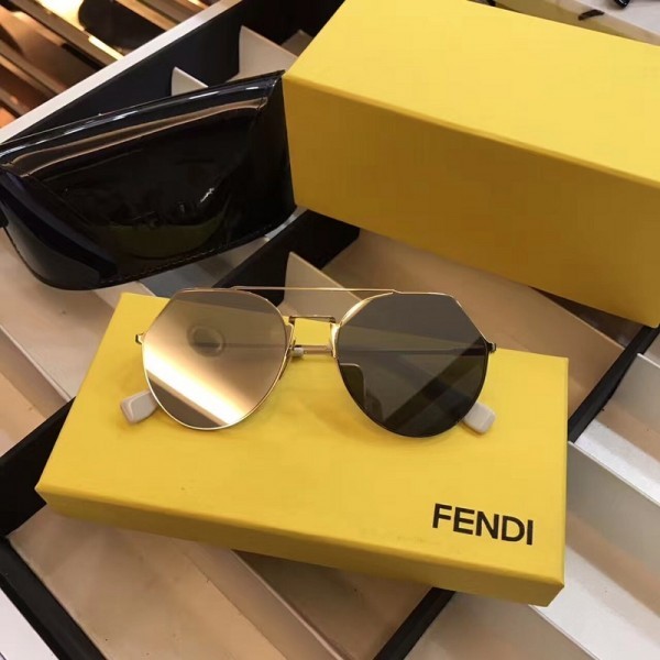 Fendi FF5426 Sunglasses Missing Angle Type Tread Mirror Orange Black