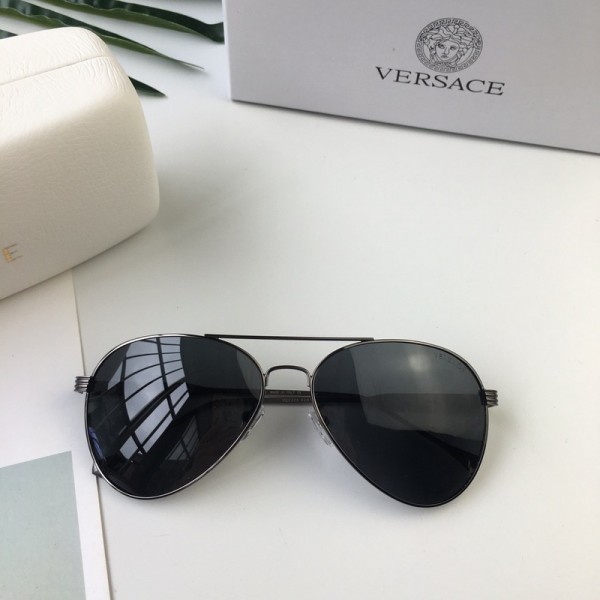 Men's Women's Versace Polarized Sunglasses Black