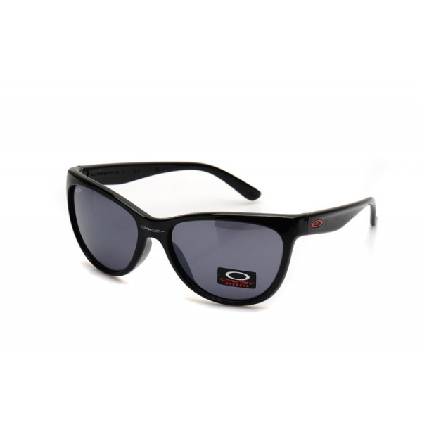 Oakley Forehand Women's Sunglasses Polished Black Gray iridium Lens