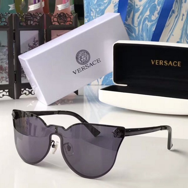 Men's Women's Versace VE2120 Fashion Sunglasses Grey Black
