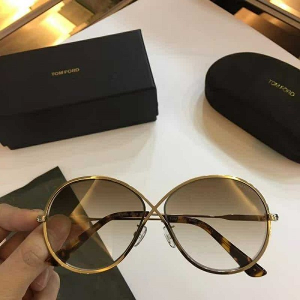 Mens Womens Tom Ford Sunglasses TF0564 Gold Grey
