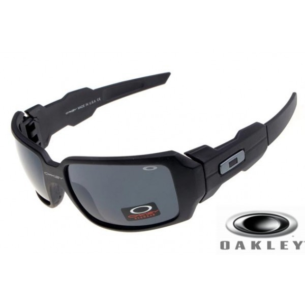  Oakley Oil Drum Sunglasses Black Frame Gray Lens OAKLEY201567332