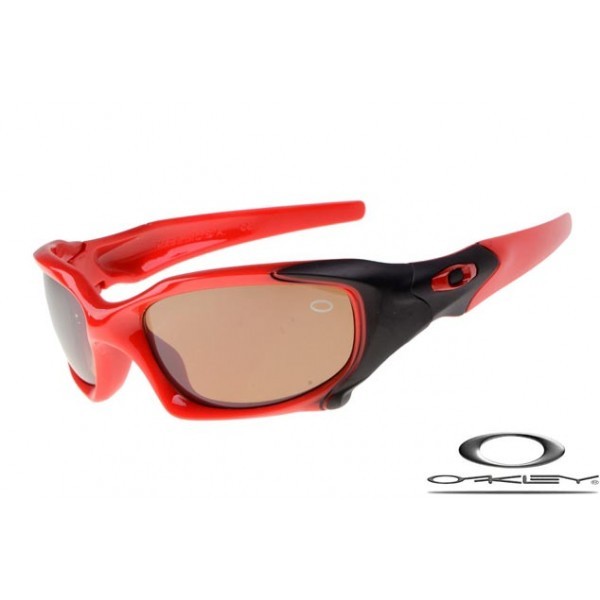 Oakley Pit Boss Sunglasses Polishing Red Black Frame Brown Iridium Lens OAKLEY20156323