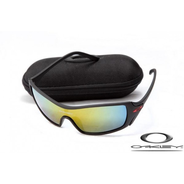 Oakley Dart Women Sunglasses Black Frame Blue Yellow Lens OAKLEY20156358