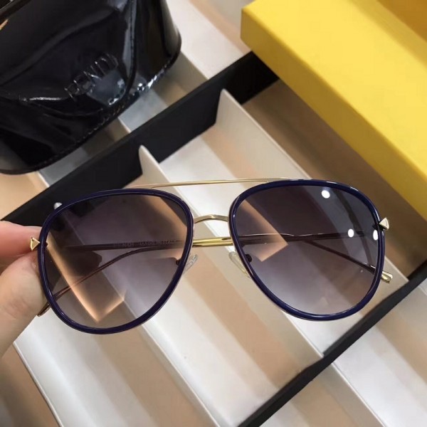 Fendi Eyeglasses FF0155 Black Lenses Blue Frame