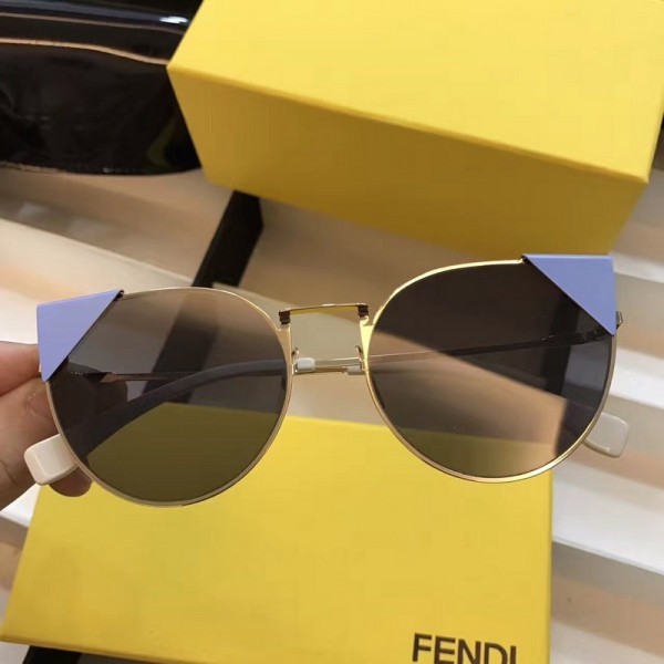 Fendi FF0190s Sunglasses Black Lenses Blue Frame