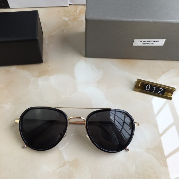 Men's Women's Thom Browne 012 Square Frame Sunglasses Black
