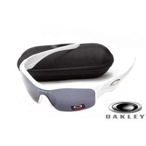  Oakley Straight Jacket Sunglasses White Frame Gray Lens OAKLEY201567210