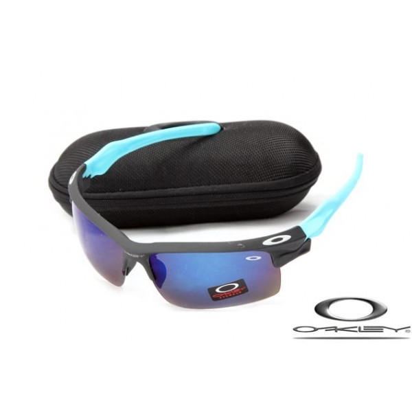 Cheap Oakley Fast Jacket Sunglasses Reluster Black Frame Dark purple Lens For Sale