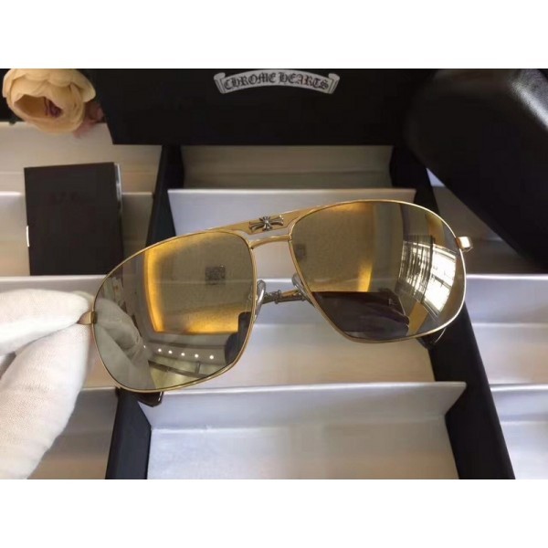 Chrome Hearts Fashion Sunglasses Oralgami khaki Lenses