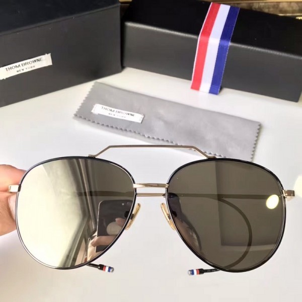 Thom Browne TB1001 Fashion Sunglasses Brown Lenses