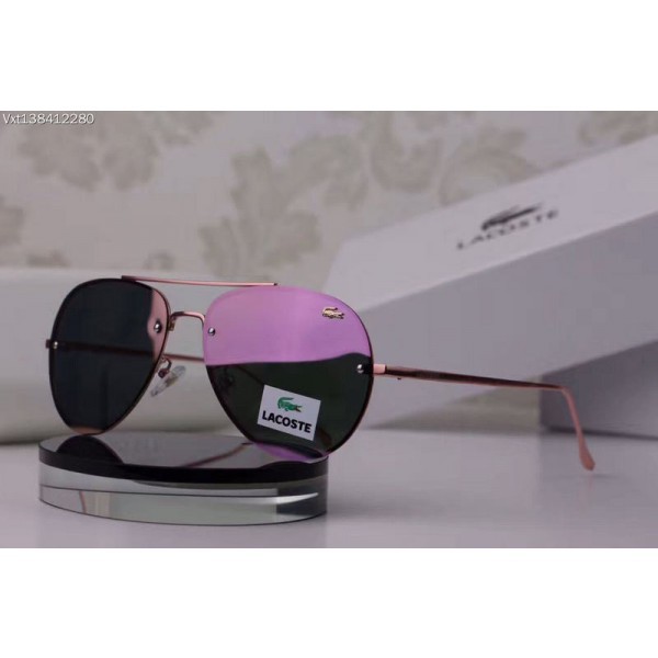 Lacoste Rimless Sunglasses Limited Edition Rose Red