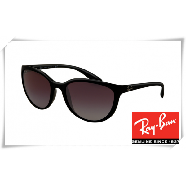 Ray Ban RB4167 Cats Sunglasses Black Frame Grey Gradient Lens