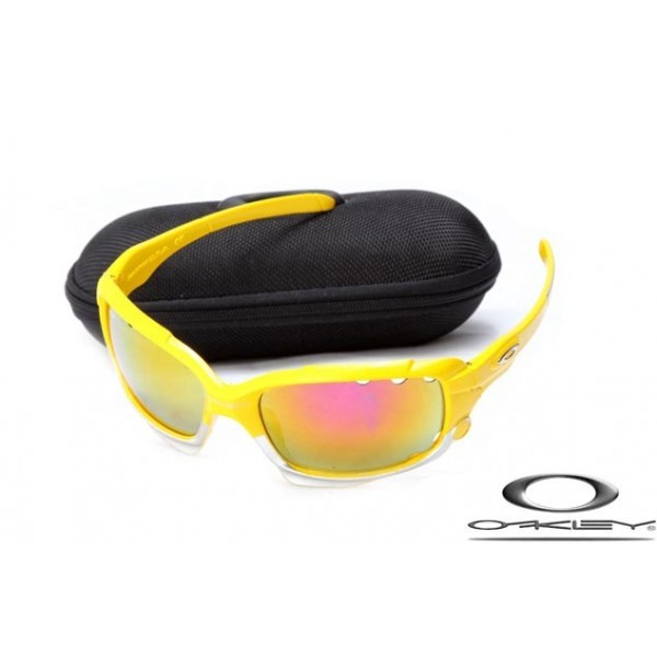 Oakley Jawbone Sunglasses Yellow Frame Fire Yellow Iridium Lens OAKLEY20156300