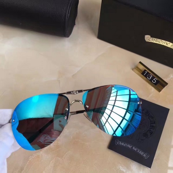 Chrome Hearts Remape Glasses Rimless Blue Lenses