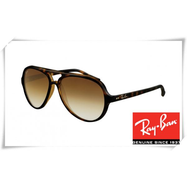 Ray Ban RB4125 Cats Sunglasses Tortoise Frame Brown Gradient lens