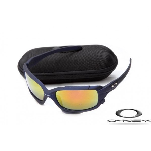 Cheap Oakleys Jawbone Dark Blue Frame Fire Yellow Lens