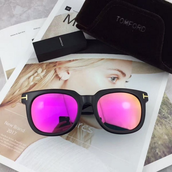 Mens Womens Tom Ford Sunglasses Square Black Red Rose