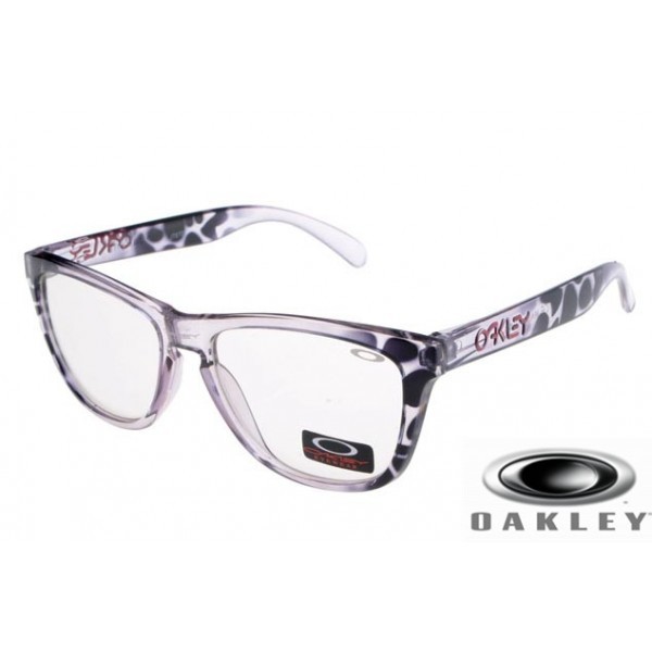  Oakley Frogskins Sunglasses zebra Frame Clear Lens OAKLEY201567356