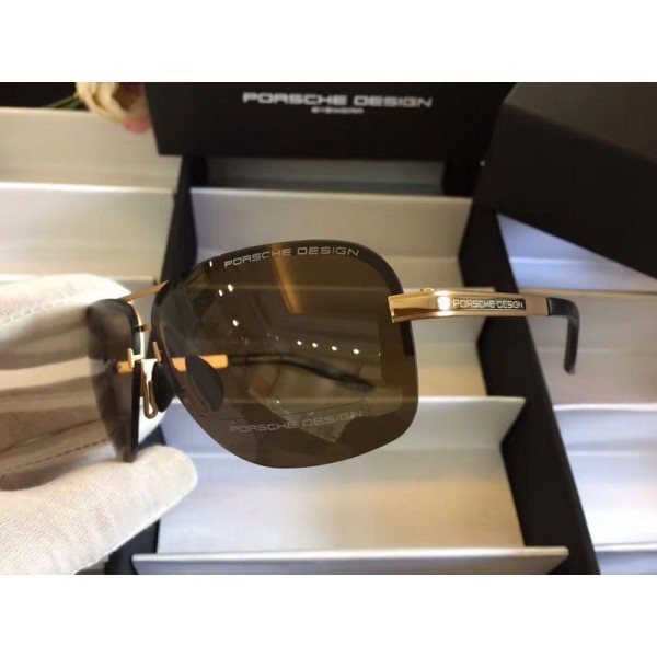 Porsche Design Gold Lens Brown Sunglasses