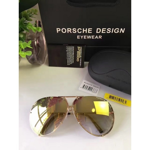 Mens Womens Porsche Design Sunglasses P8478 Gold