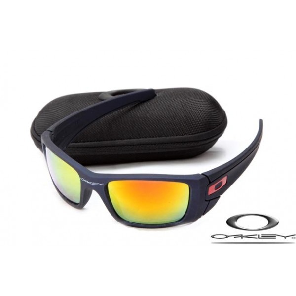 Wholesale Oakley Fuel Cell Sunglasses Reluster Black Frame Fire Lens For Sale