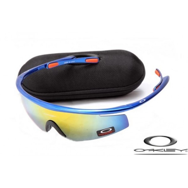 Oakley M Frame Sunglasses Polishing Blue Frame Yellow Iridium Lens OAKLEY20156268