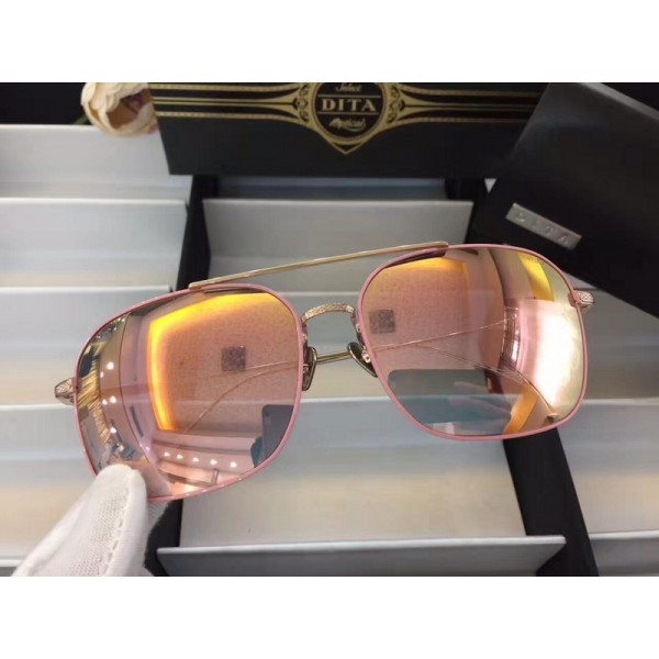 Women's Dita Flight Metal Frame Sunglasses Pink