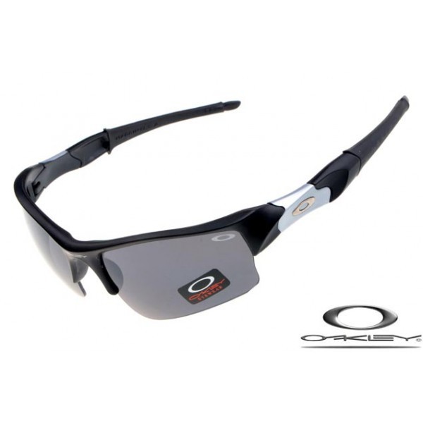 Oakley Flak Jacket Sunglasses Silver Black / Gray Lens
