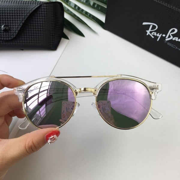 Ray Ban js044 Polarized Sunglasses Blue Lenses White Frame