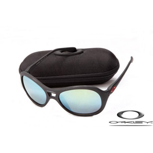Oakley Vacancy Sunglasses Matte Black Frame Blue Gray Lens OAKLEY20156448