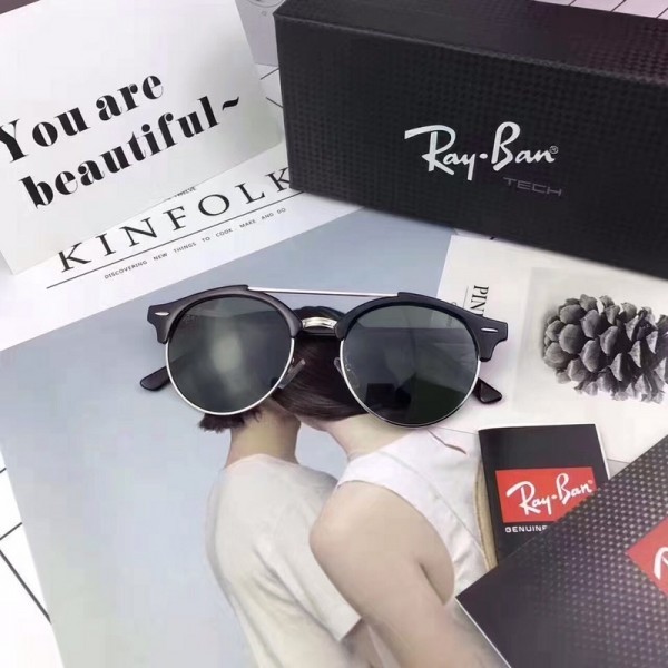 Ray Ban Polarized Sunglasses White Frame Black Lenses