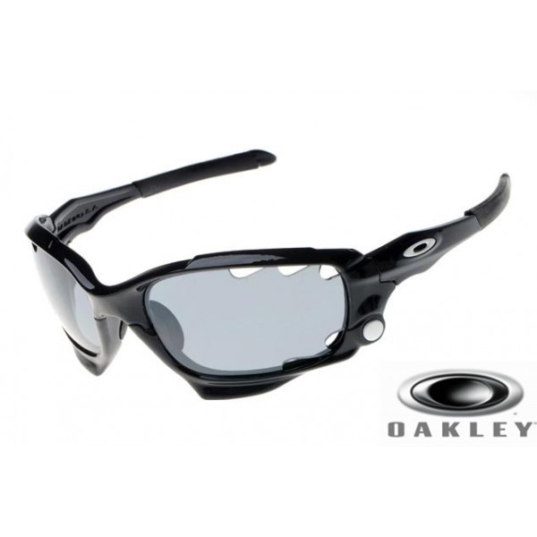 Oakley Racing Jacket Sunglasses Polishing Black / Gray Clear Vented Iridium