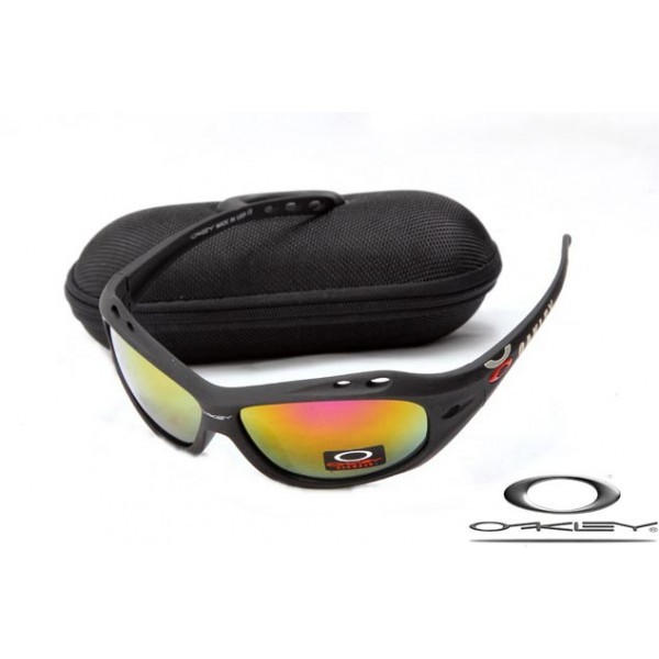 Oakley Water Jacket Sunglasses Frosting Black Frame Fire Yellow Iridium Lens OAKLEY20156108