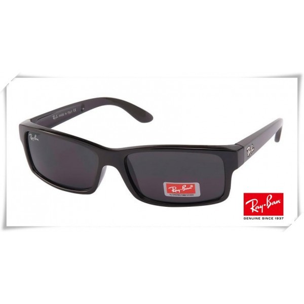 Ray Ban RB4151 Sunglasses Black Frame Grey Lens