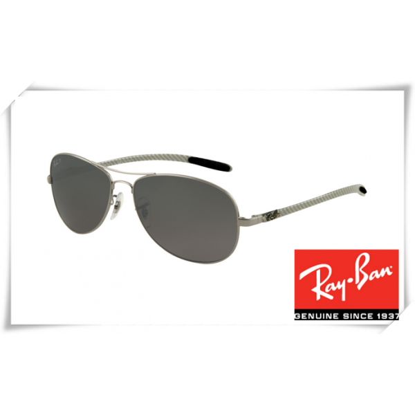 Ray Ban RB8301 Tech Sunglasses Gunmetal Frame Grey Lens