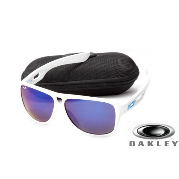  oakley dispatch II sunglasses White Frame Blue Lens OAKLEY201567301
