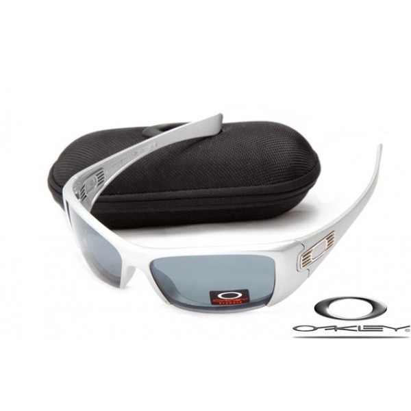 Wholesale Oakley Hijinx Sunglasses Silvery white Frame Gray Lens For Sale USA
