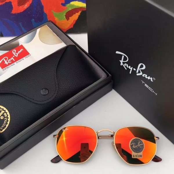 Ray Ban RB3548 Polarized Sunglasses Orange