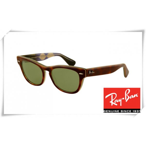 Ray Ban RB4169 Laramie Sunglasses Tortoise Frame Green Lens