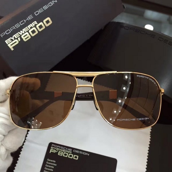 Porsche Design Eyewear Gold Lens Sunglasses Polarized Brown