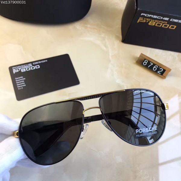 Mens Porsche Design P8762 Sunglasses Black Gold