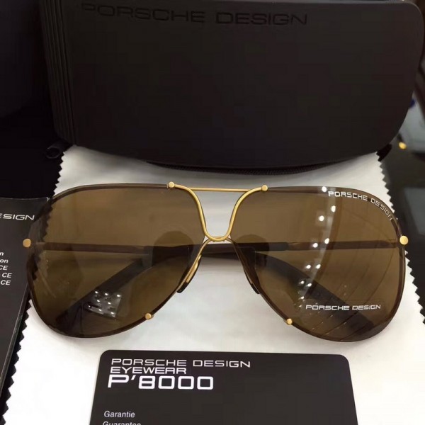 Porsche Design Sunglasses Gold Brown