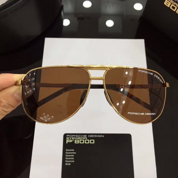 Porsche Design P8619 Sunglasses Gold Brown