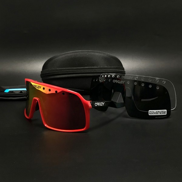 oakley1.8 ENW 2020 Sutro sunglasses black/red frame fire lens
