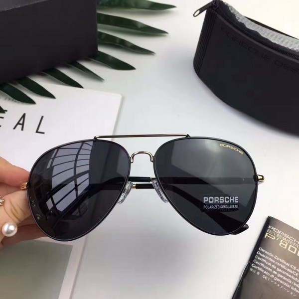 Porsche Design Gold Lens Sunglasses Black
